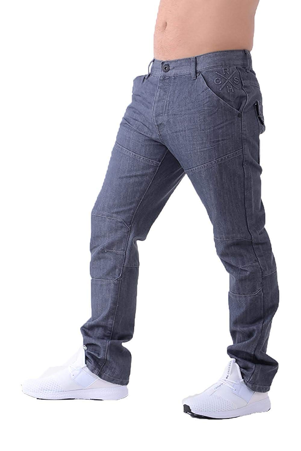 Crosshatch Men's Jeans Woodel Grey 34 Short