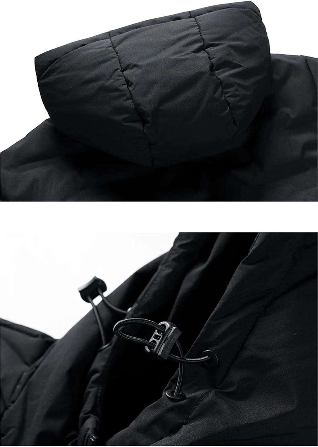 Men's Winter Down Jacket Casual Hooded Parka Thickened Duck Down Coat Packable Down Jacket