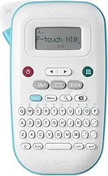 Brother P-Touch PT-N10 Máquina de etiquetas portátil pessoal, portátil e impresso em P-Touch Btag ~ ½' (12 mm) fitas de etiquetas coloridas de largura, etiquetas personalizadas