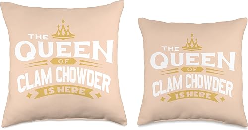 Miniatura 3 de The Queen of Clam Choerringbone is Here, almohada de 16 x 16 pulgadas, multicolor