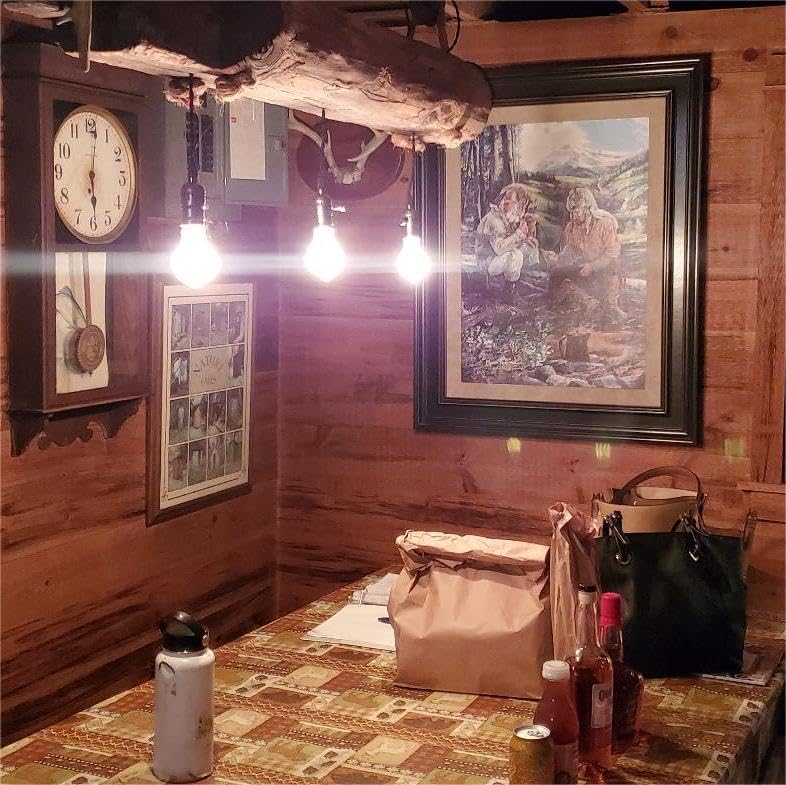 Miniatura 8 de Enchufe de luz vintage colgante cable de luz con interruptores E26E27 sólido industrial triple lámpara enchufes cable para