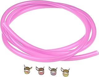 ZTUOAUMA 7' Purple Fuel Line Kit 1/4" I.D. Compatible with Snowmobile Dirt Bike Quad Motorcycle Go Kart Golf Cart