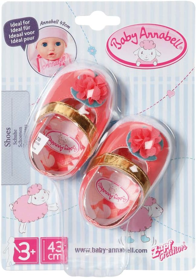 Baby Annabell Shoes 43 cm - For Toddlers 3 Years and Up - Easy for Small Hands - Includes 1 Pair of Shoes and 2 Designs - Image 3