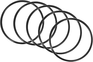 QUARKZMAN 75mm x 67mm x 4mm Nitrilo Goma Juntas Tóricas x 5uds Redondo Junta Arandela para Grifo Plomería Reparación Sellado Conexión [Negro]