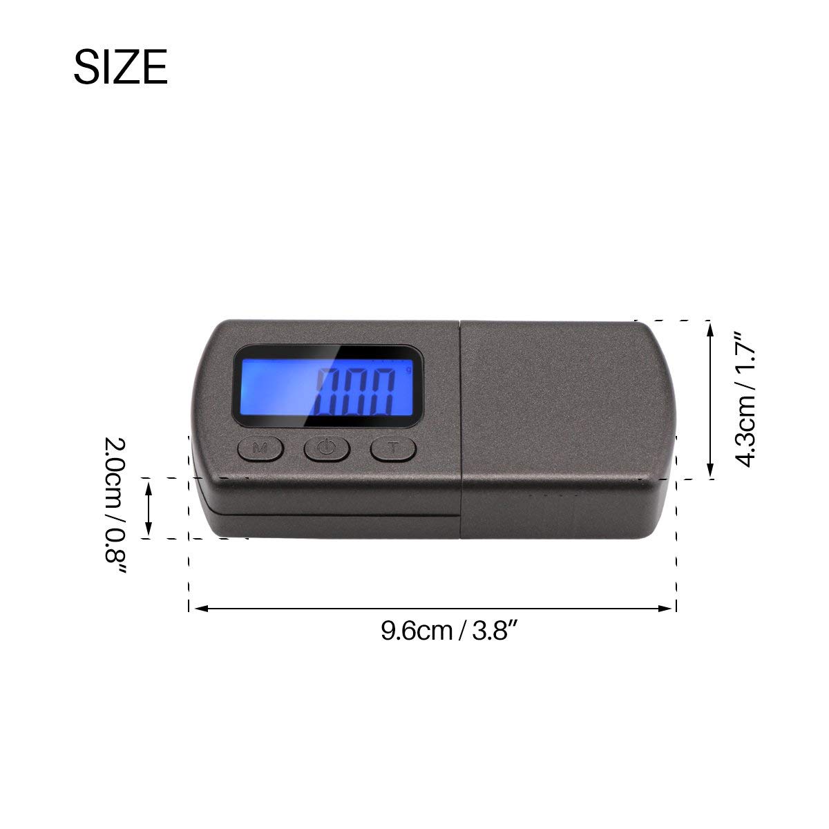 Bilancia Digitale Per Forza Stilo Giradischi - Precisione 0.01g Con Display LCD Arancione - Foto 3