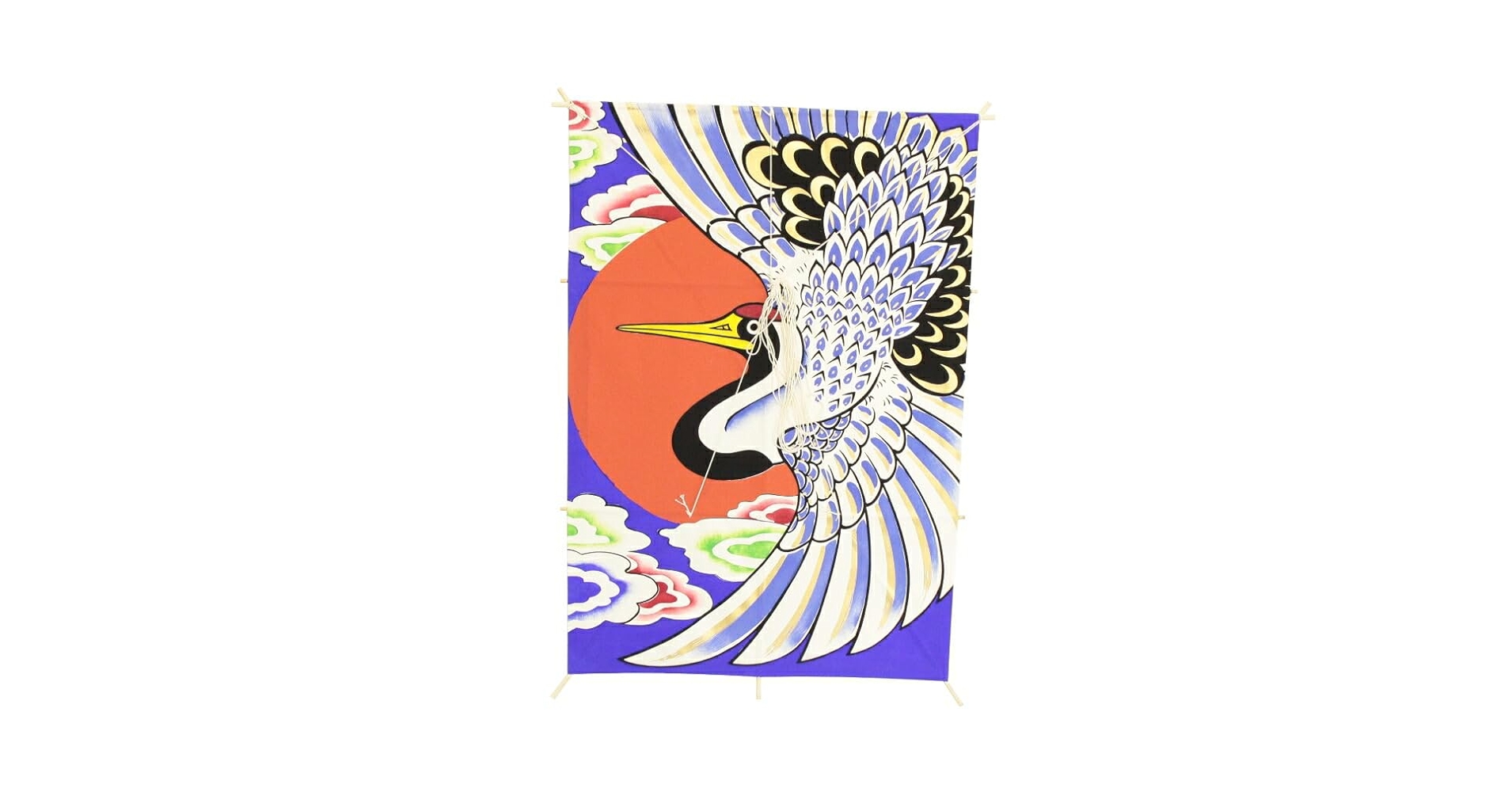 Amazon | インテリア 手描き和凧 特大角凧 約縦68×横47cm ヘ-103