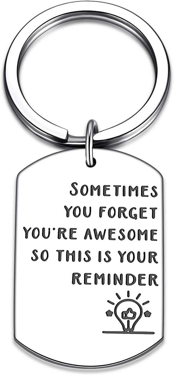 Inspirational Gifts for Women Sometimes You Forget You're Awesome So This is Your Reminder Birthday Gifts for Women Men, Silver Bulb