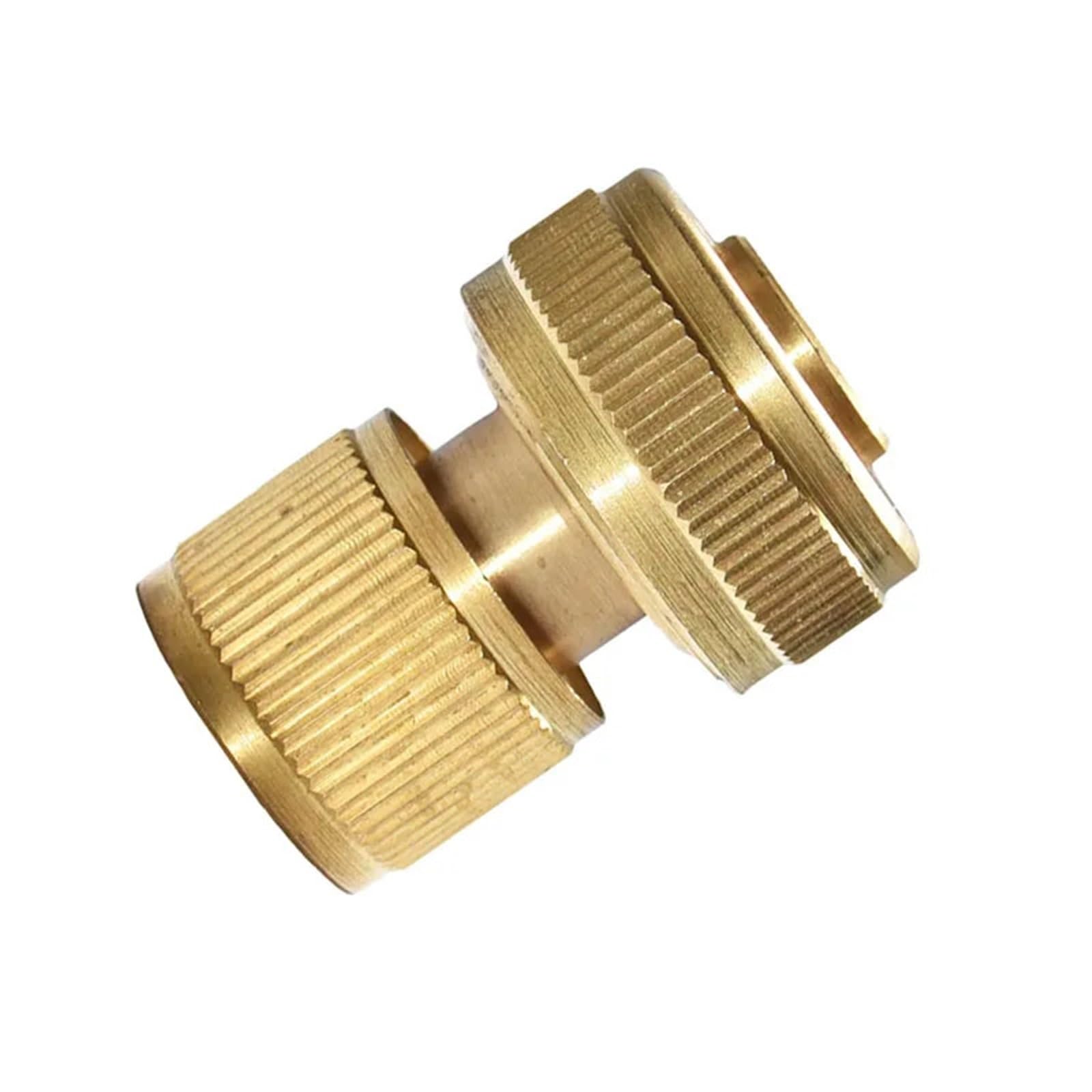 Connettore rapido for Tubo Flessibile in Ottone da 3/4, Rubinetto da Giardino, irrigazione da Giardino, connettore for Tubo Flessibile da 25 mm, Adattatore in Rame Puro, 6 Pezzi
