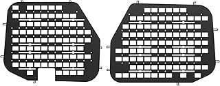 MELIPRON Van Window Security Screens Fit for Ford Transit Low Roof Rear Door, Anti-Theft MOLLE Van Window Guards, Steel Safety Screens for Cargo Vans