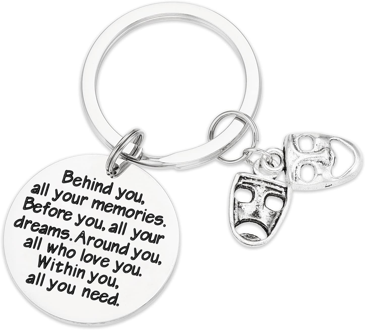 Thespian Gifts Keychain for Women Men an Theatre Gift Ideas Theatre Mask Bracelets
