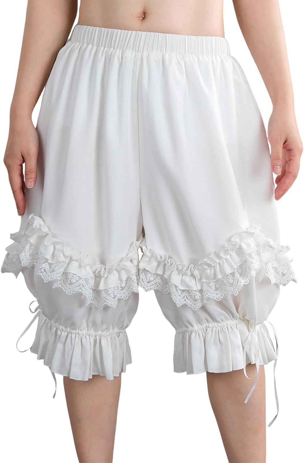 Nuoqi Pantaloons Women Lolita Bloomer Victorian Steampunk Bloomers Shorts