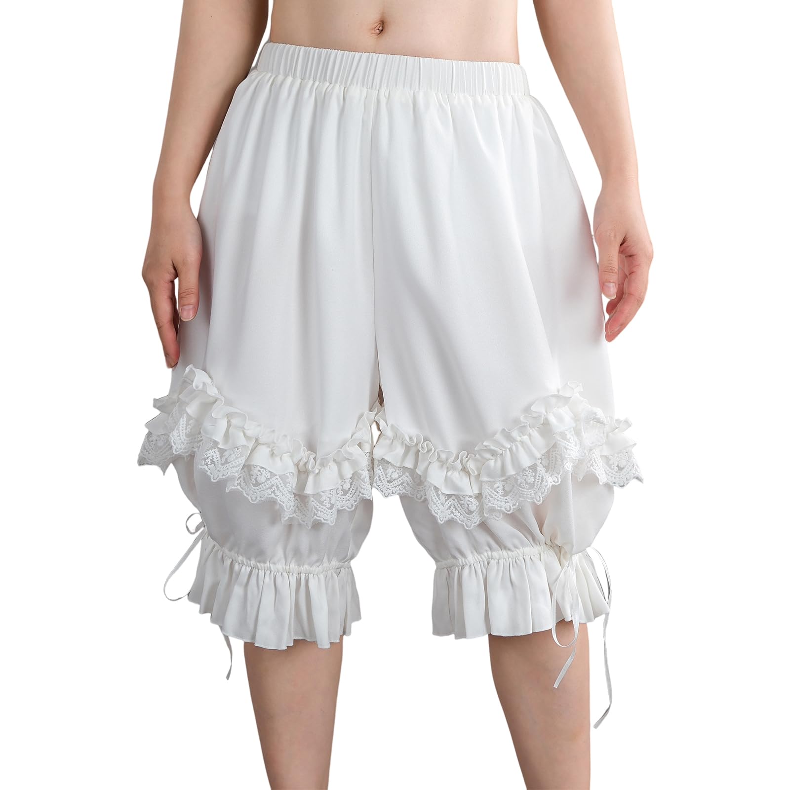 Nuoqi Pantaloons Women Lolita Bloomer Victorian Steampunk Bloomers Shorts