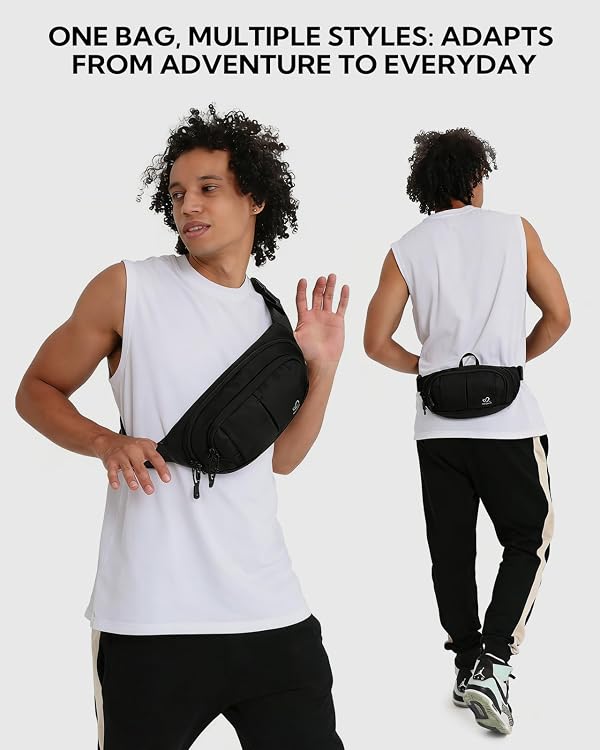 WATERFLY RFID Crossbody Fanny Pack 2.5L Waist Packs for Woman Man by WATERFLY - Used condition - Image 7