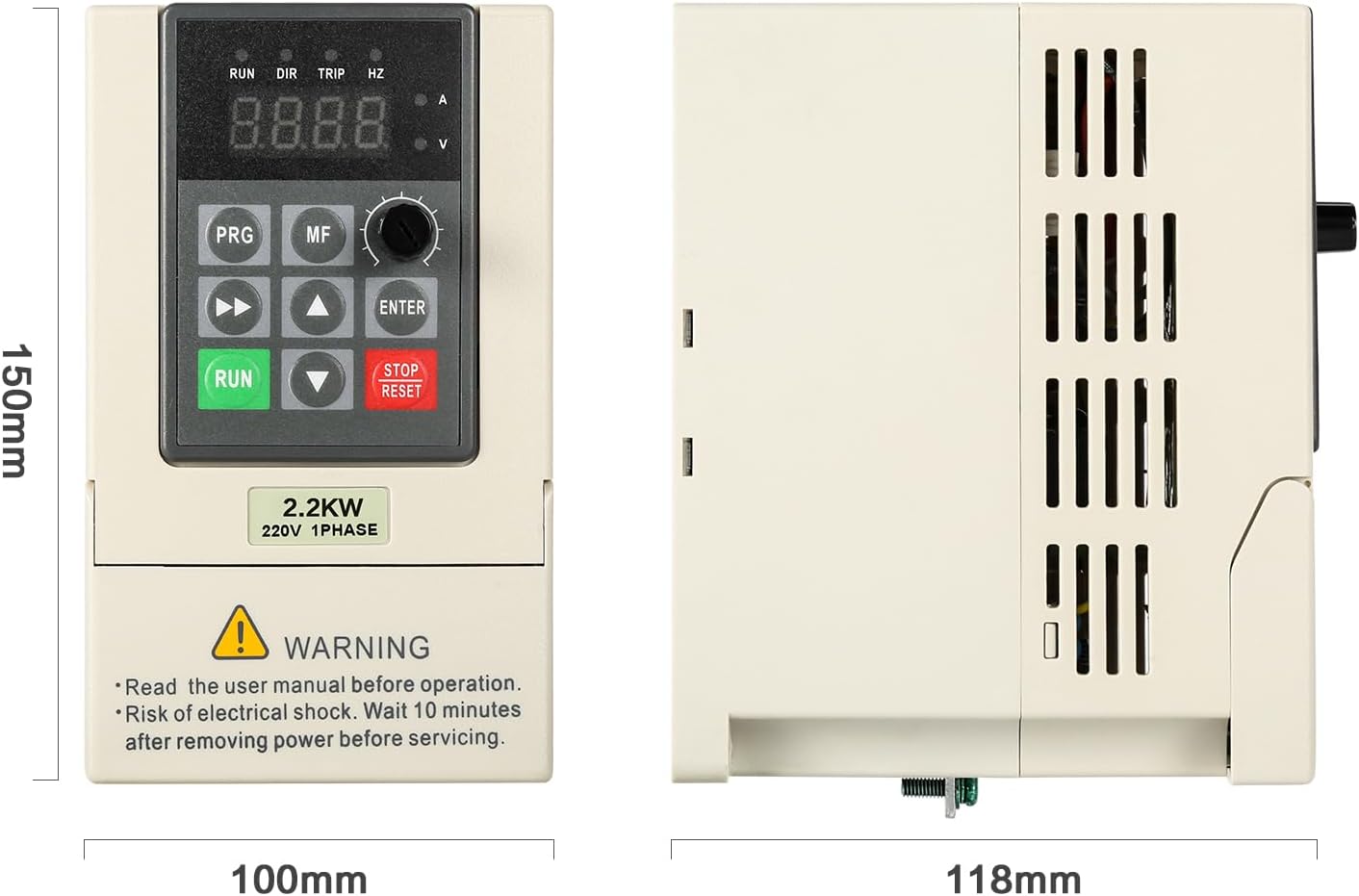 VFD Dimensions Diagram