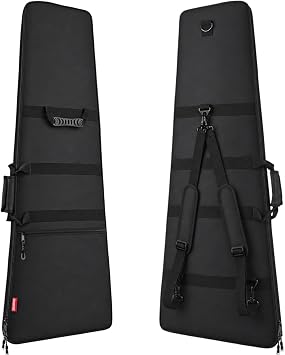 Electric Guitar Gig Bag 0.6" Thick Foam Padded Water-Resistant