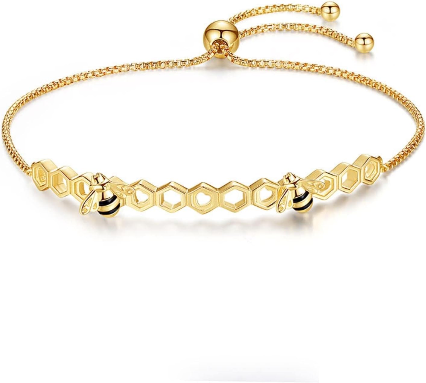 ZLINGZLING Charm Couple Bracelet 925 Sterling Silver Beads Men Bracelet Jewelry Cz Heart Luxury Honey Bee Bracelets For Women Sale