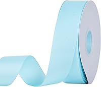 Vista 21 de Rollo de cinta de grogrén sólido YAMA de 5/8 pulgadas - 25 yardas para cintas de envolver regalos, blanco