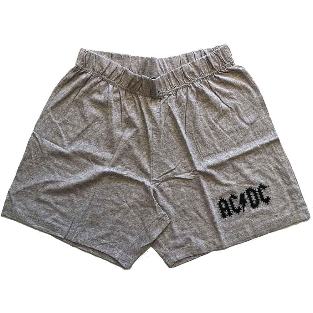 AC/DC Pyjamas for Those About to Rock Guitar Band Logo Official Black Unisex XXL