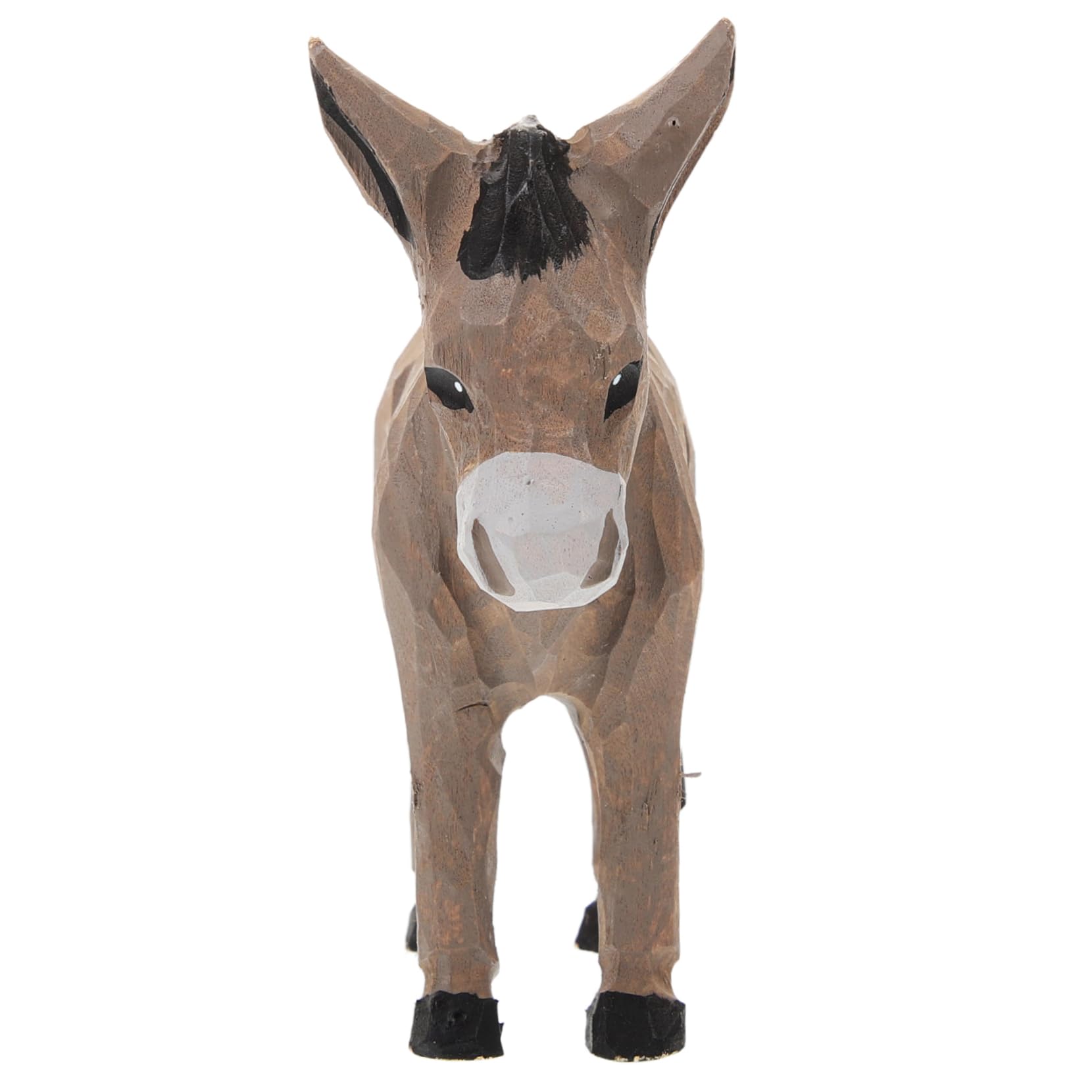 Cwzzws Modern Home Decor Wooden Donkey Ornaments Donkey Figurine Wood Craft Ornaments Donkey Figures Wood Donkey Ornament Desktop Wood Decor Donkey Sculpture Carving Animal Statue Donkey Desktop Decoration