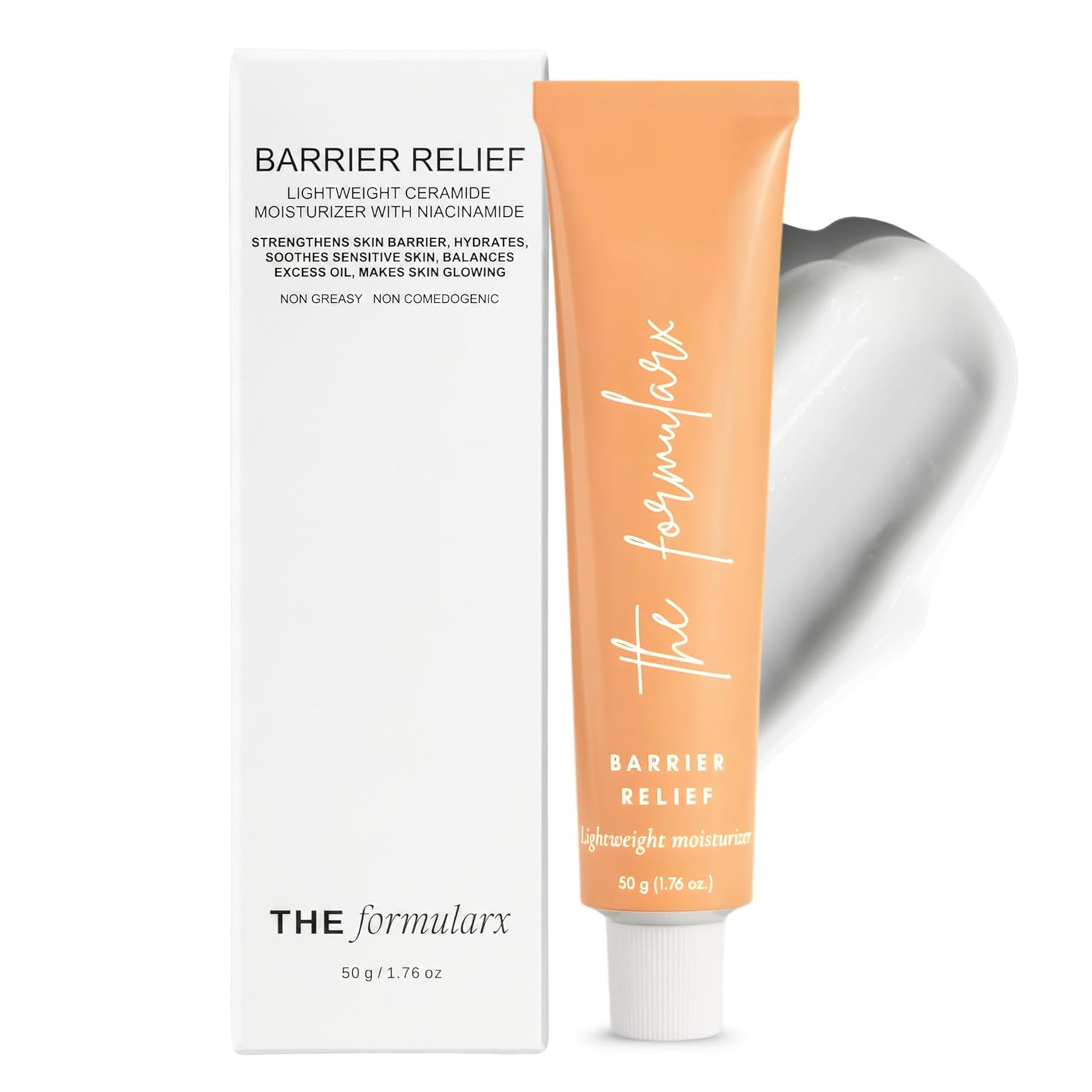 The Formularx Barrier Relief Ceramide Lightweight Moisturizer With Niacinamide & Hyaluronic Acid | For Oily, Combination, ...