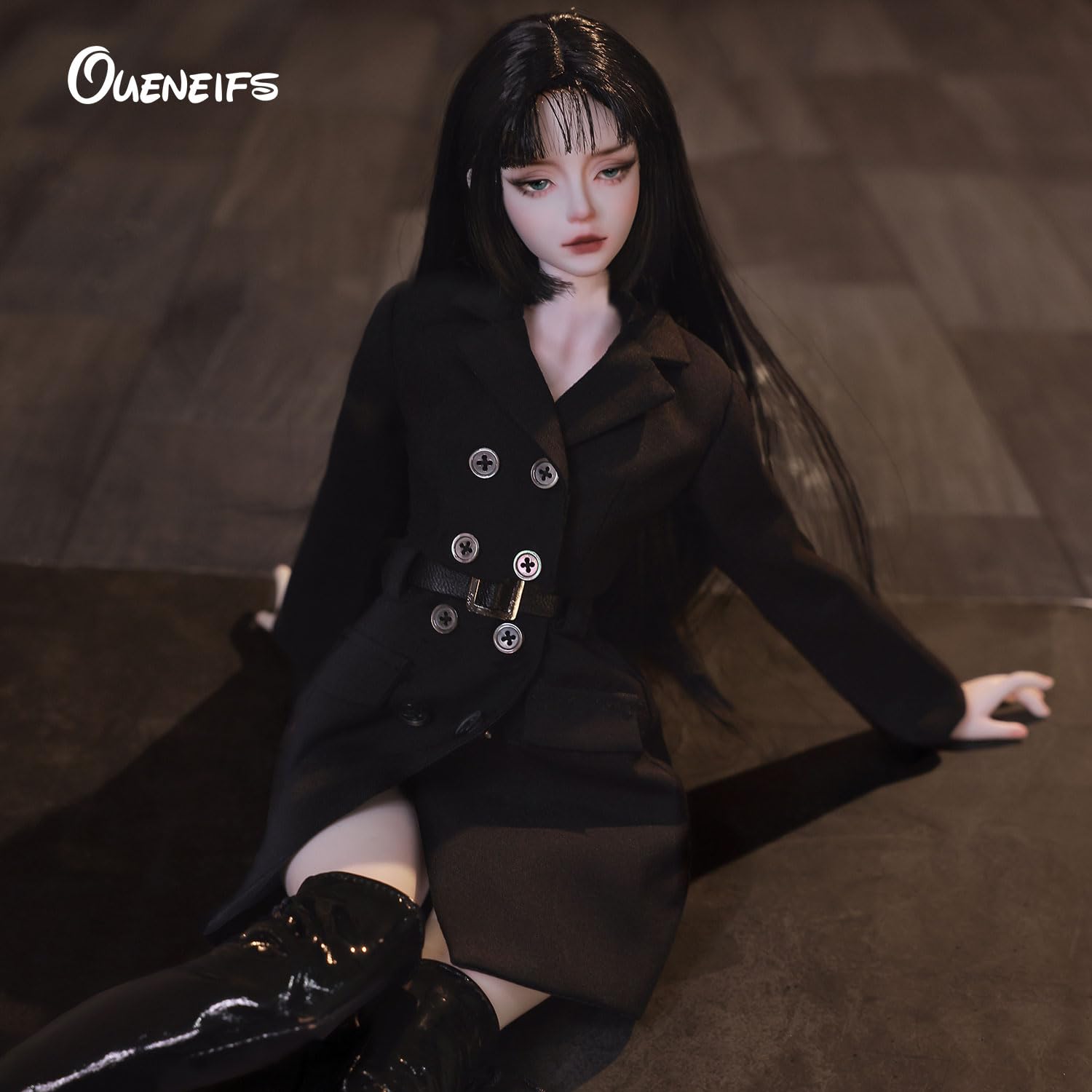 Oueneifs Anubis 1/4 Bjd Doll in Black Suit Resin Toy Gifts for 15+ Year Old (1/4 Anubis A), 10 x 19 x 51 cm - Image 4