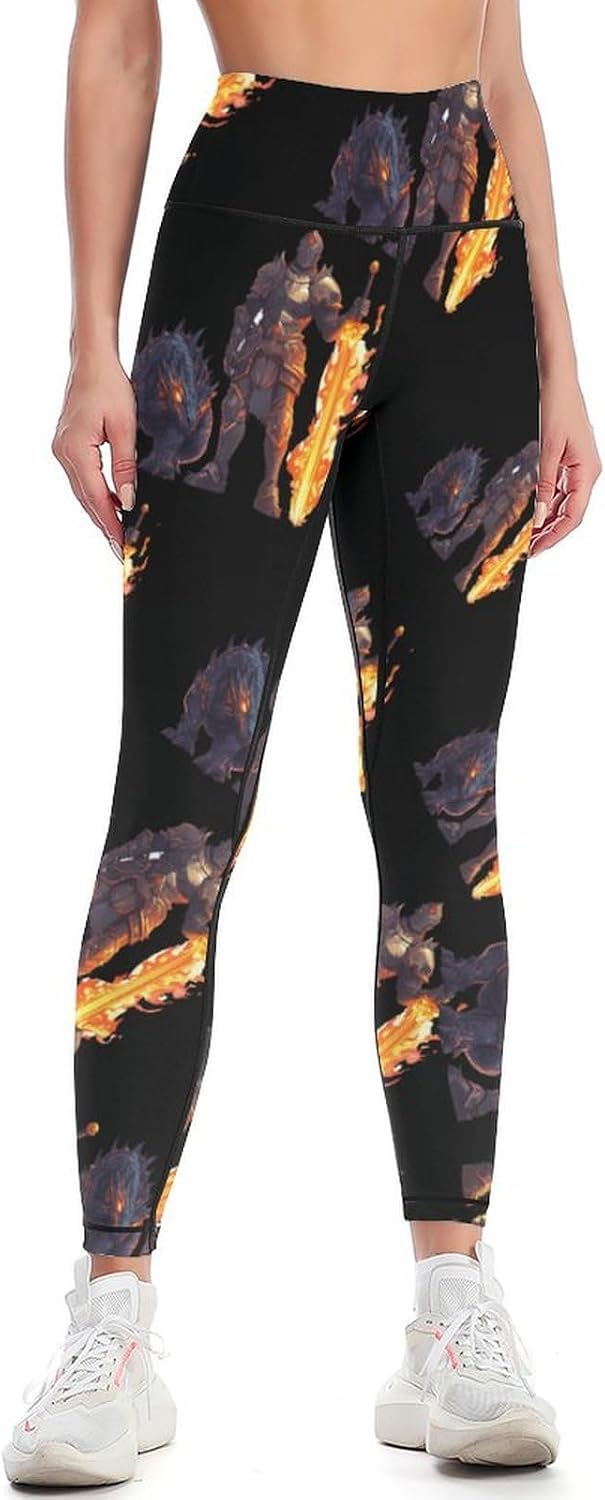 Handsome Knightes Dragon Yoga Pants Running Lounge Pant High Waist Leggings for Women