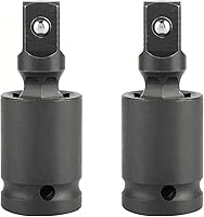 Vista 6 de Adaptador de zócalo giratorio universal de 1/2", extensión de zócalo de impacto negro, acero CR-V