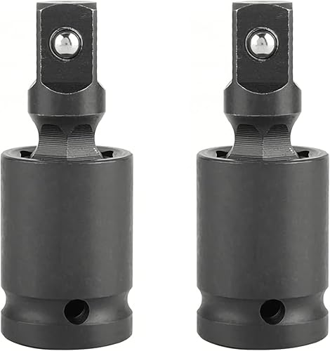 Adaptador de enchufe giratorio universal de 38 pulgadas, extensión de enchufe de impacto negro, acero CR-V, 2 unidades