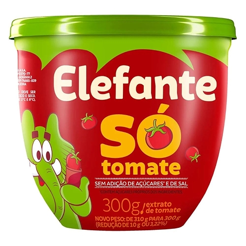 EXTRATO ELEFANTE SO TOMATE 300G