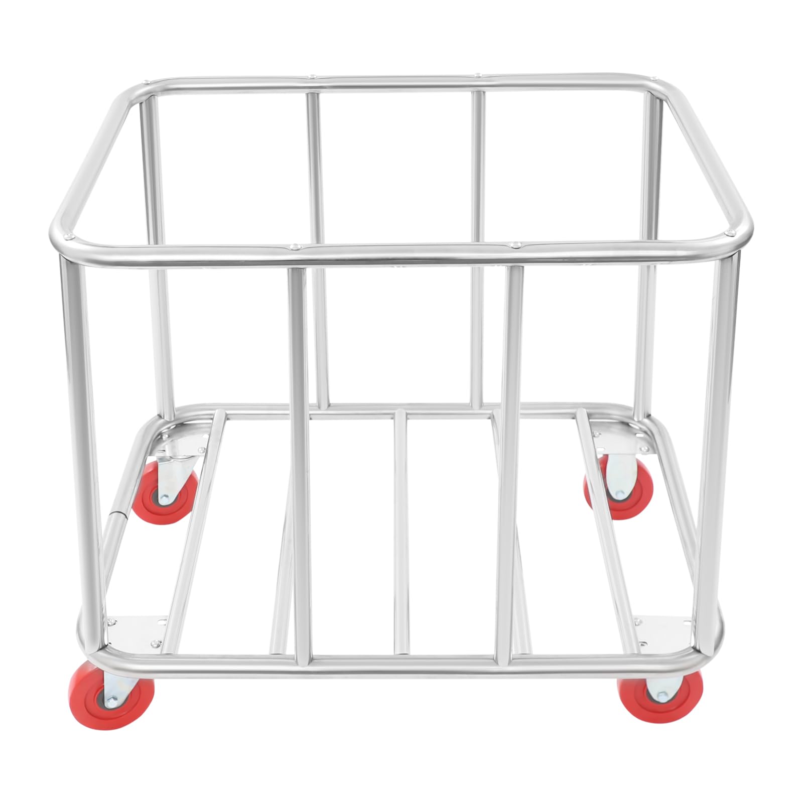 Carrello per la biancheria, grande, in acciaio inox, con borsa Oxford, 4 ruote scorrevoli, bordi lisci, alta capacità di carico 117 kg, per alberghi, ospedali, case di cura