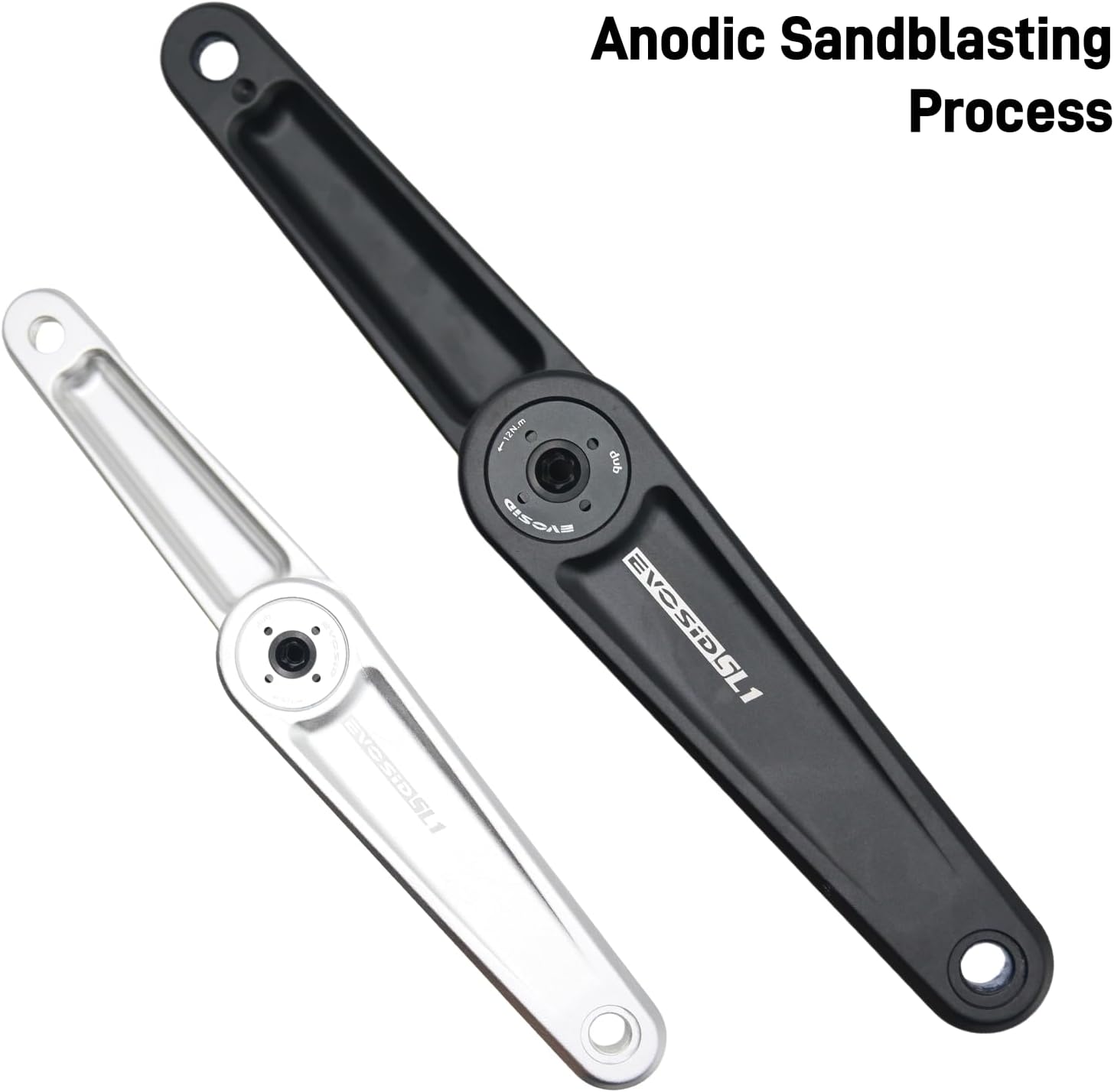 Road Bike Crankset 165/170/172.5MM, Ultralight Aluminum Alloy Hollow Tech Bicycle Crank Arm Set DUB29mm 3-Bolt Direct Mount Crank Compatible with GXP, Road Bicycle