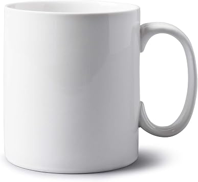 Pendeford WM Bartleet & Sons 1750 T402 Traditional Extra Large Porcelain Soup, Coffee, Tea Mug/Cup 1.3pt/740 ml White