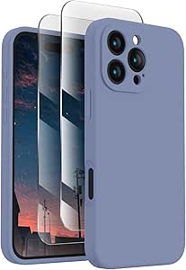 SuydanBox Cover Silicone per iPhone 15 Pro Max, Compatibile con MagSafe, Protezione per Fotocamera, 1 Pellicole Protettive per Lo schermo, Antiurto Protezione Custodia iPhone 15 Promax, Marrone