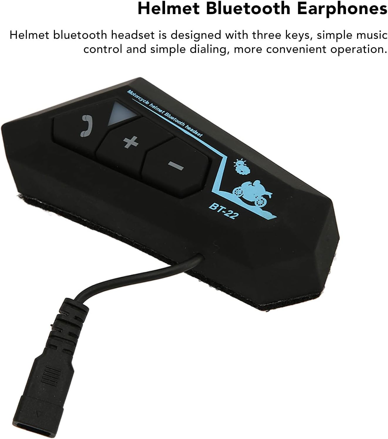 Motorcycle Bluetooth Headset, Universal Motorcycle Helmet Bluetooth Headset Intercom with with Noise Cancellation & 820mAh Battery, Professional Motorcycle Bluetooth