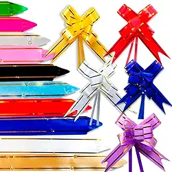 100 Laço Pronto Fácil Para Presente Laço Mágico 40cm x 2cm