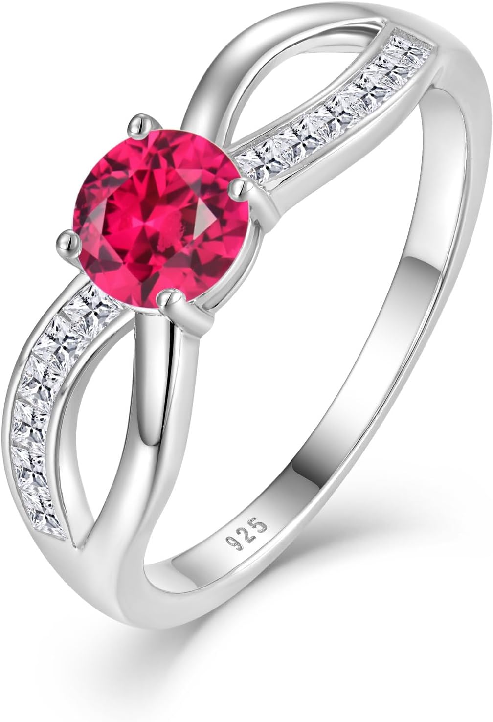 Infinity Promise Rings for Her 925 Sterling Silver Cubic Zirconia Rings Wedding Anniversary Engagement Rings for Women Wife Mother