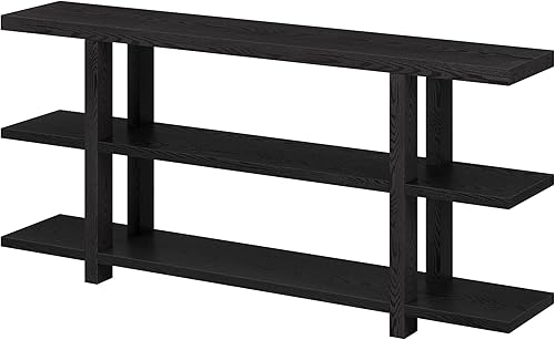Miniatura 5 de Henn&Hart Mesa consola Acosta, 64 pulgadas de ancho, color negro