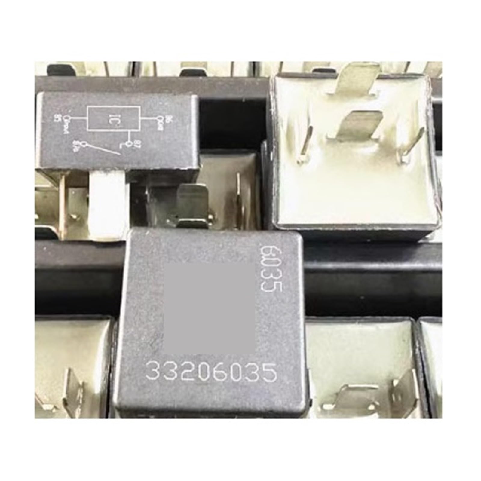 Relais 12V 4 broches 33206035 lot de 3 pièces pour circuit électrique automobile