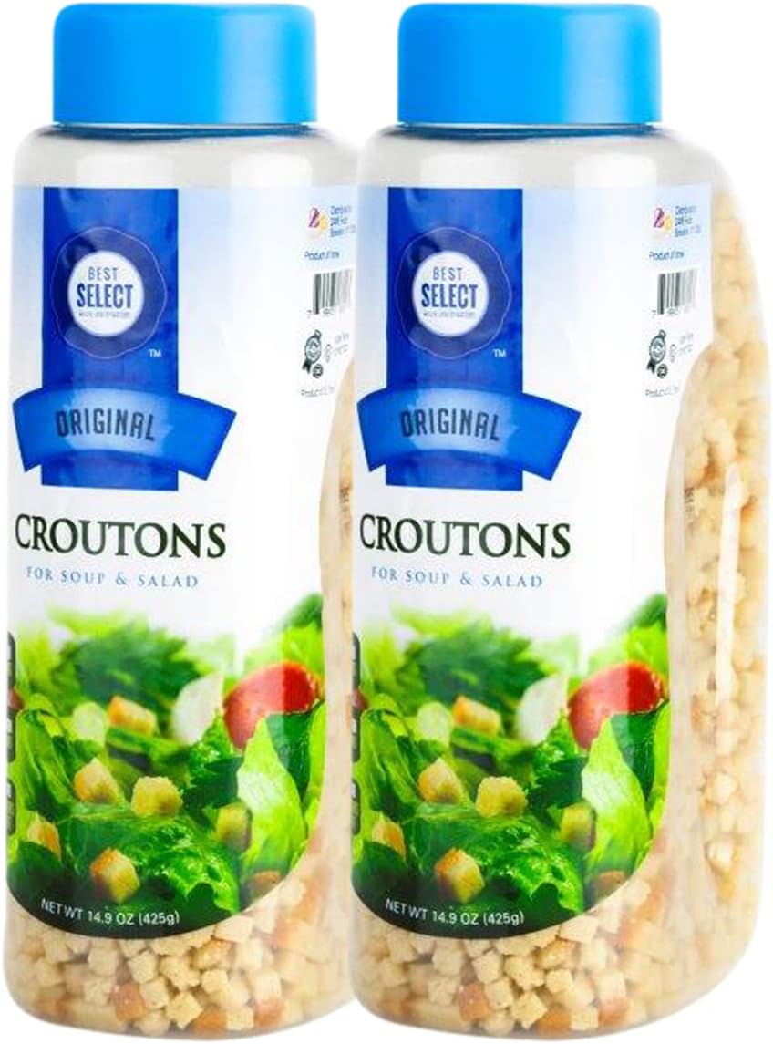 Best Select Croutons for Soups and Salads - 2 Pack - 15 oz. Each - Original