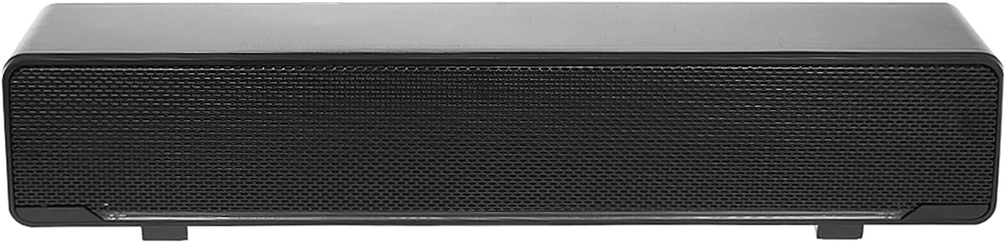 Ftiqe V-196 USB Wired Computer Speaker Bar Stereo Subwoofer Powerful Music Player Bass Surround Sound Box 3.5mm Audio Input for PC Laptop Smartphone Tablet MP3 MP4