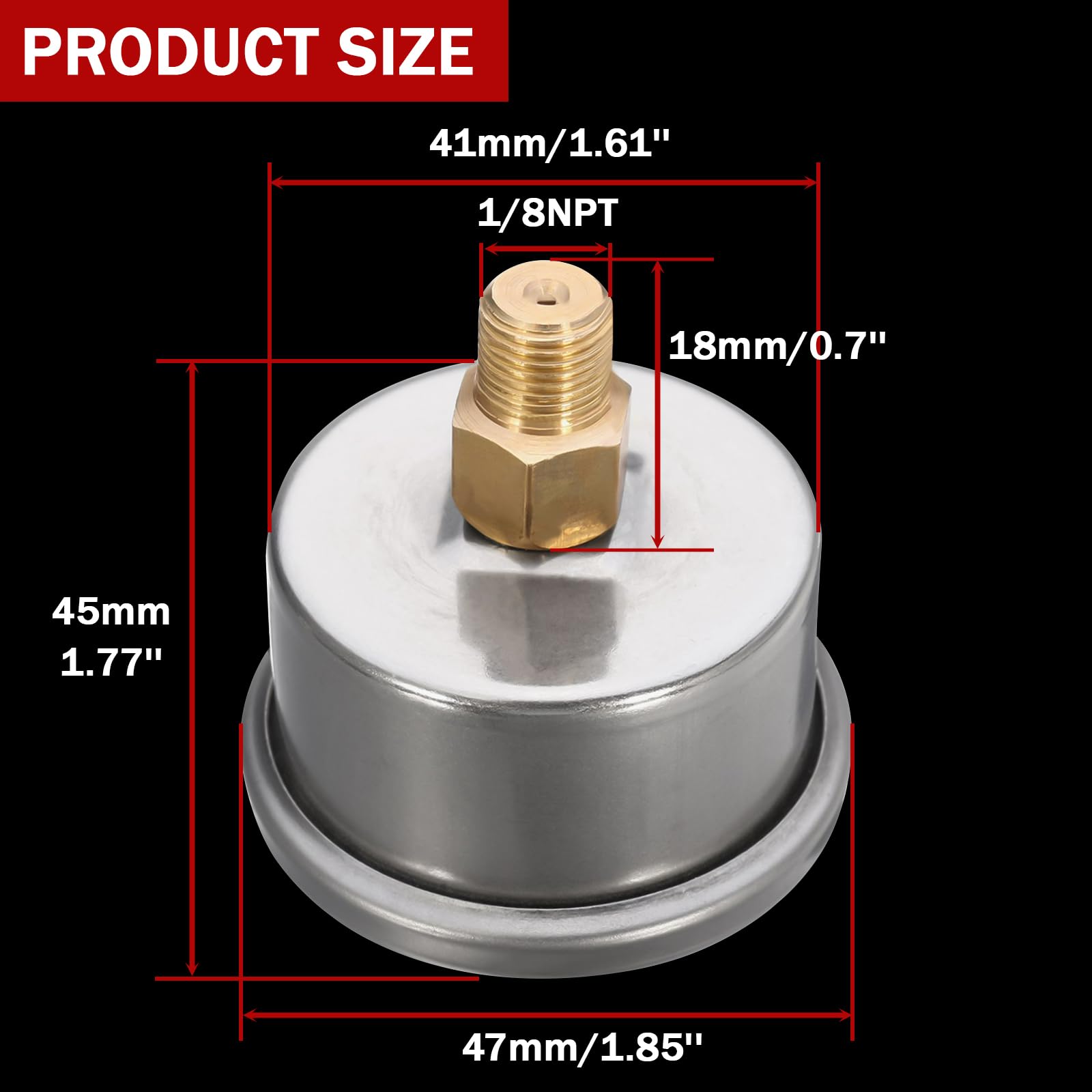 Snapklik.com : Universal Adjustable Fuel Pressure Regulator Gauge ...