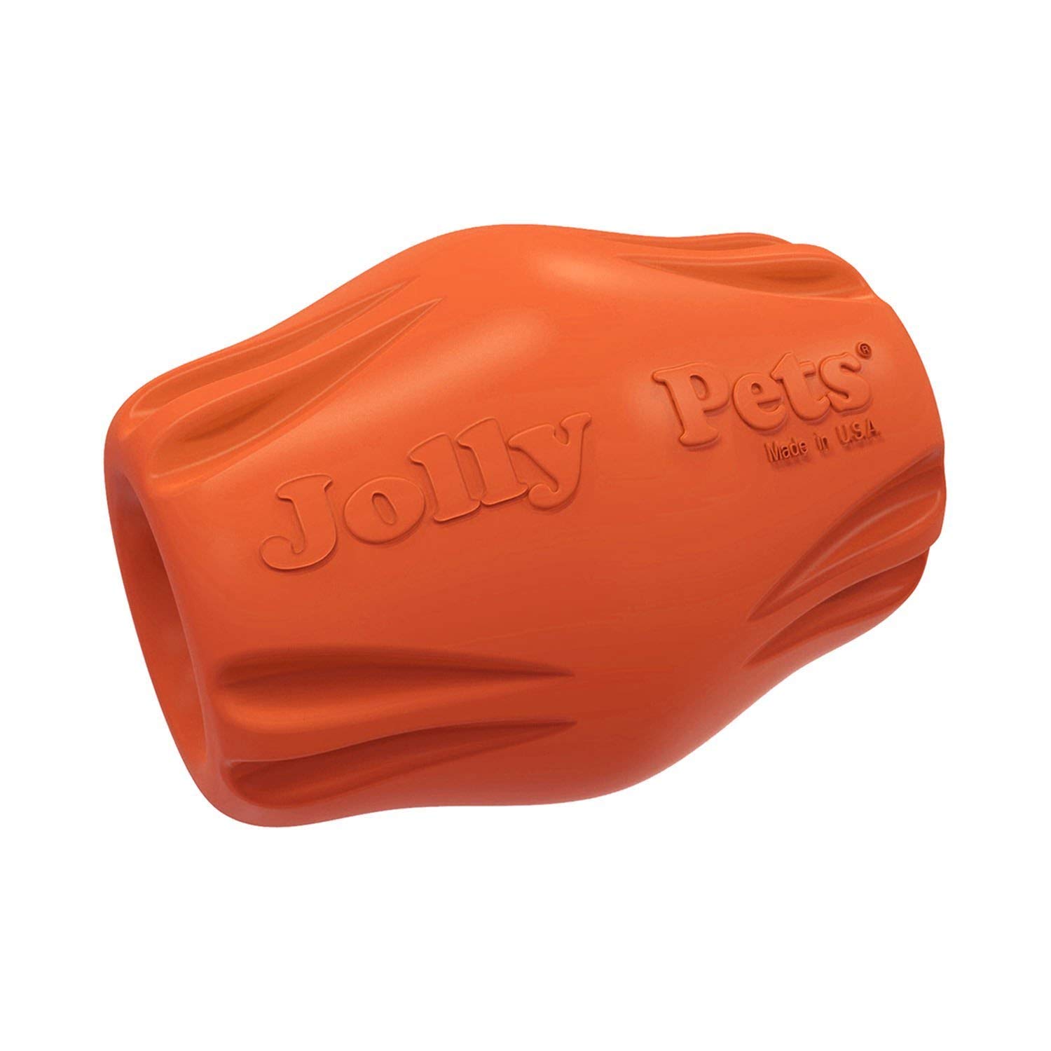 Balle Jolly Pets Flex-N-Chew Bobble L orange pour chien qui s'ennuie