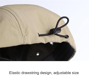 5 Panel Soft Brim Back Closed Baseball Cap for Men Unstructured Solid Waterproof Quick Dry Running Hat K474
