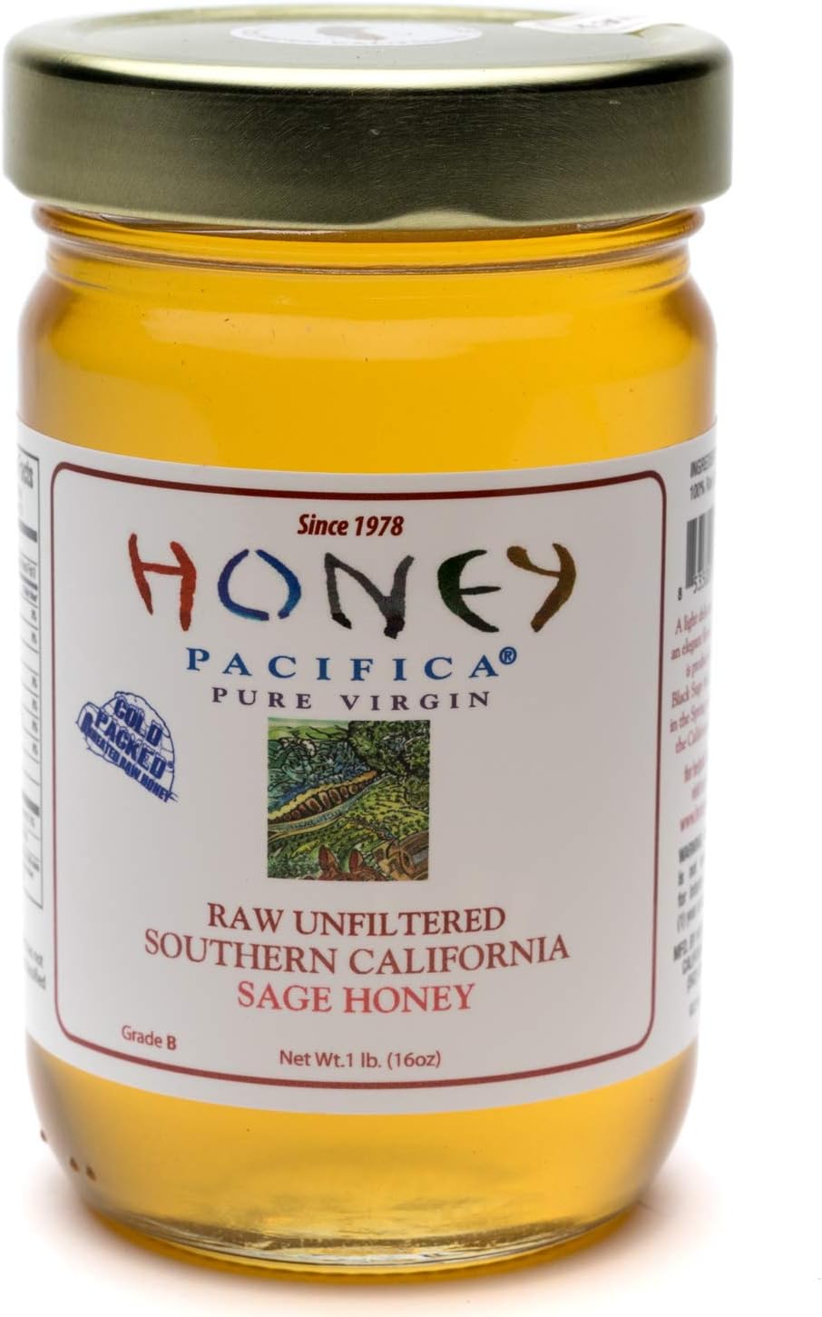 Honey Pacifica Sage Raw Honey (1 lb.)