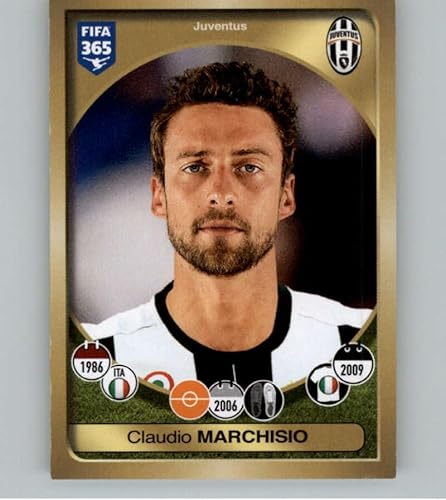 2016-17 Panini FIFA 365 Stickers CentralSouth America #496 Claudio Marchisio Juventus Official Soccer Album Sticker in Raw (NM or Better) Condition