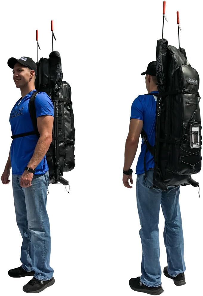 MAKO Spearguns Spearfishing Longfins Freediving Backpack with Insulated Cooler Compartment