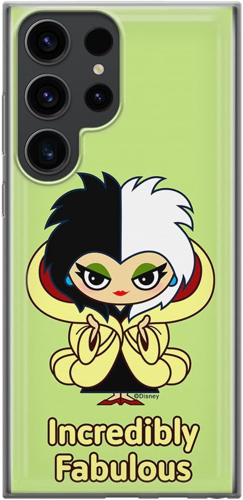 ERT GROUP Mobile Phone case for Samsung S23 Ultra Original and Officially Licensed Disney Pattern Disney Villains 001 optimally adapted to The Shape of The Mobile Phone, Partially Transparent