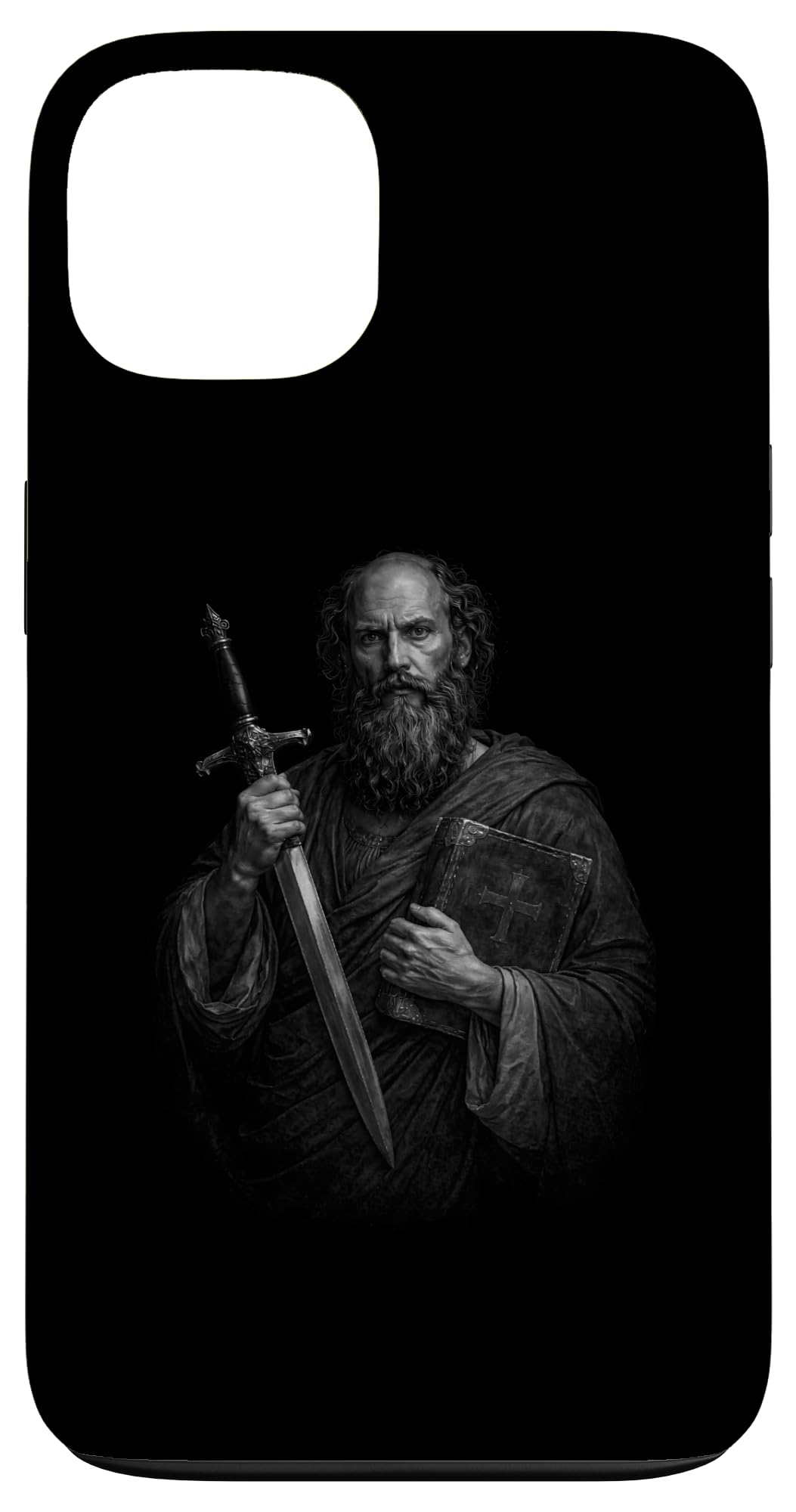 The Apostle Paul with Sword and Bible Spiritual Armor Script Case for iPhone 13