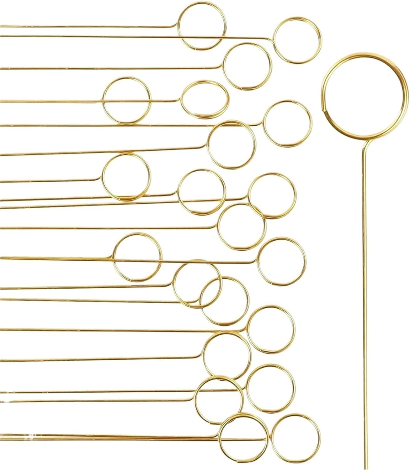 Floral Card Holder 40pcs Floral Card Holder Metal Wire Flower Place Stick Picture Photo Memo Gift Clip