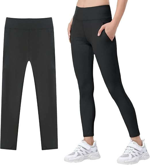 Leggings Bambina 2 Pezzi Cotone Morbido - Per Danza, Scuola E Sport